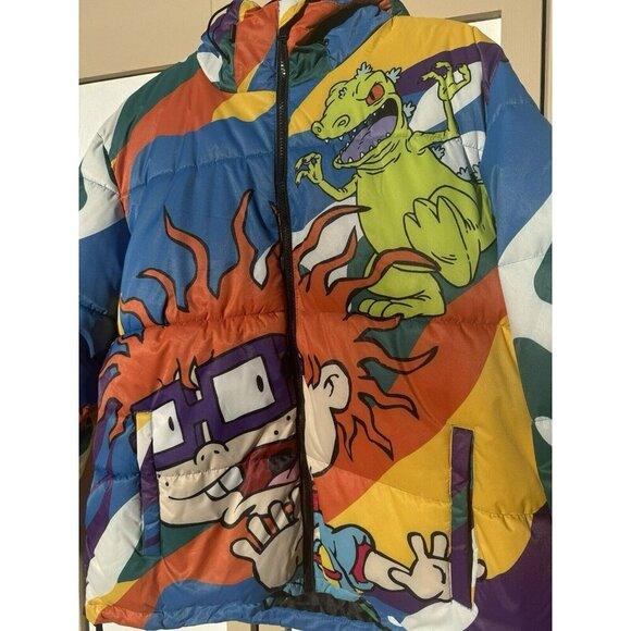 NEW Members Only X Nickelodeon Rugrats Puffer Winter Jacket Size Men's Large - Picture 4 of 16